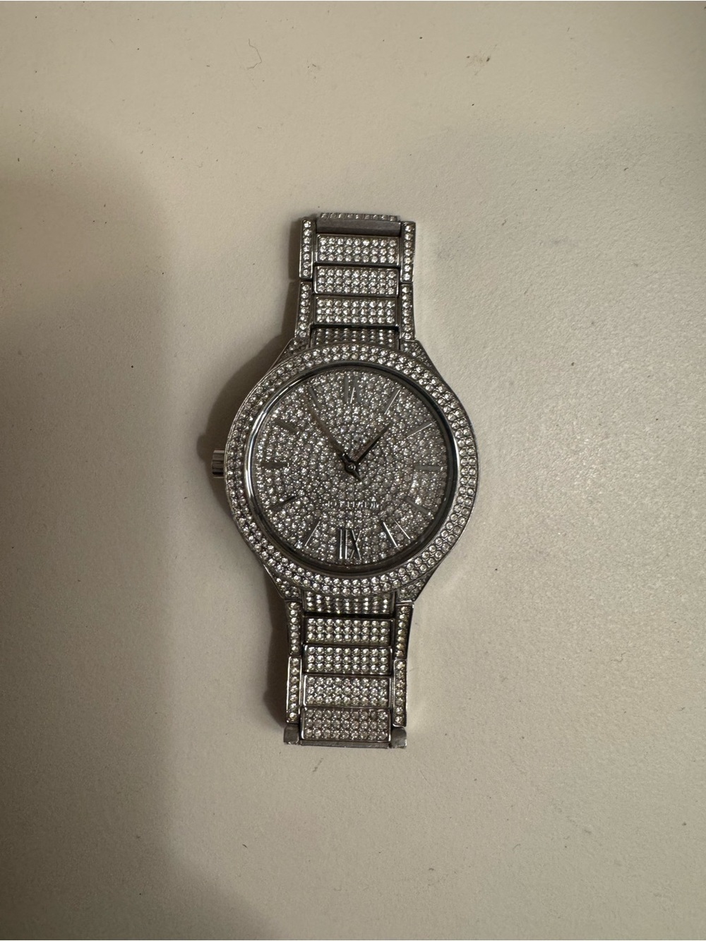 Michael Kors Silver Crystal Pavé Bracelet Watch